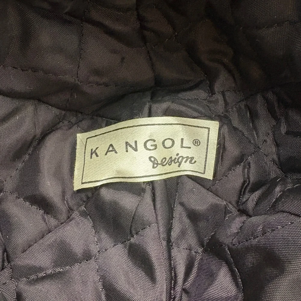 Vtg Kangol Deerstalker Hat Sherlock Holmes Plaid Tweed Wool Made in USA Small